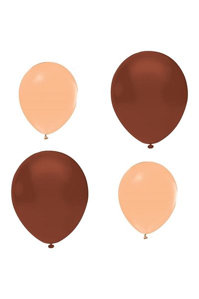 HKNYS Brown Salmon Soft Pastel Latex Balloon - 10 Pieces