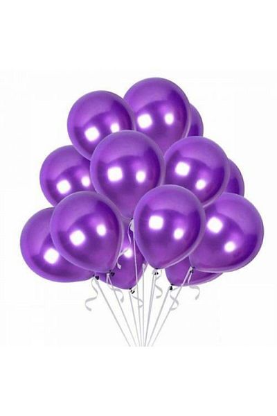 HKNYS 50 Pieces Metallic Pearlescent Purple Balloon, Flying with Helium-dog Day-party-quality Balloon