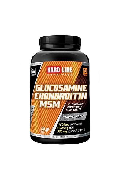 Hardline 120 Tablets Glucosamine Chondroitin Msm - Comfortable Tabeletti