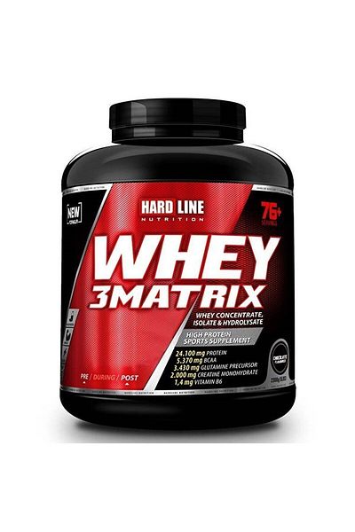 Hardline 2300 g Chocolate Flavored Whey 3 Matrix Protein Powder