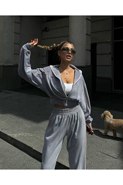 BRGCLOTHING Yumoş Velvet Tracksuit Set - Imported Design