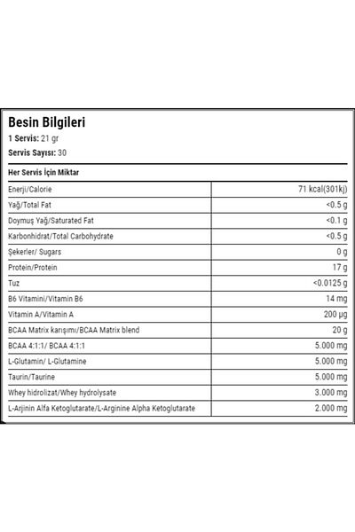 Hardline Bcaa Matrix 4.1.1 Tropical Fruit Flavored 630 Gr