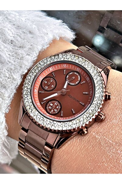 Fontenay Women's Wristwatch Fn-4001.2Kkk - Brown, Steel, Active Functions