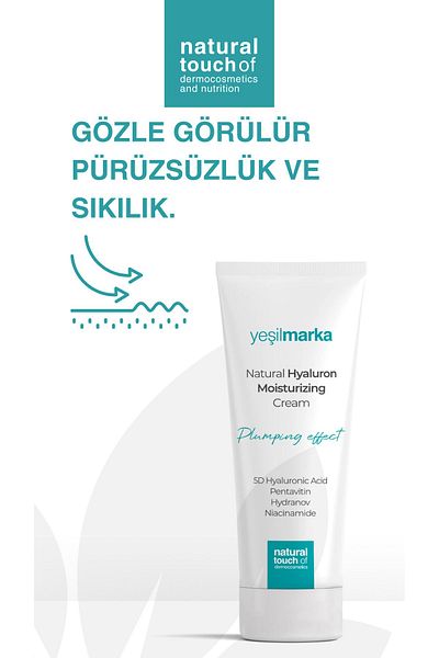 yeşilmarka Hautaufpolsternde Hyaluron-Anti-Aging-Feuchtigkeits- und Aufpolsterungscreme – Hyaluronsäure