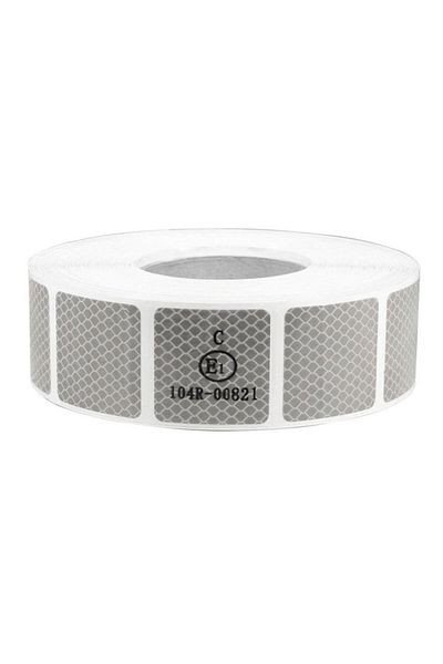 Badem10 5 Mt White Caution Tape - Tuvturk Approved, Reflective, and Phosphorescent Strip Tape