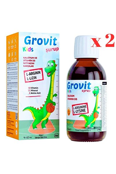 Grovit Kids Kids Multivitamin Şurup 150 Ml Boy Uzamasına Yardımcı Ve Iştah Dü...