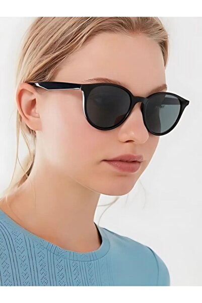 MACERATİ نظارة شمسية بيضاوية سوداء للجنسين