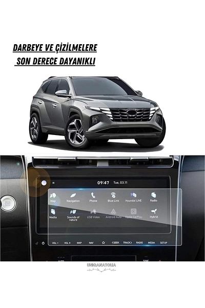 UniqAnatolia Hyundai Tucson 2021 - 10.25 Inch Navigation and Multimedia Compatible Nano Screen Protector