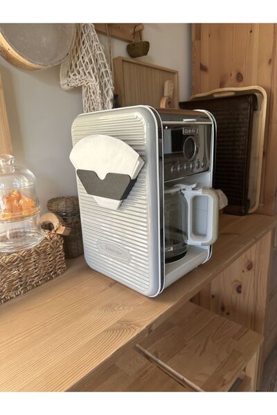 Genel Markalar Gümüş Filtre Kahve Kağıdı Tutucu İnce Plastik 225 ml