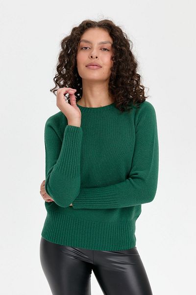Desen Triko Pulover de lână cu decolteu și mâneci lungi fără cusături - F.D.