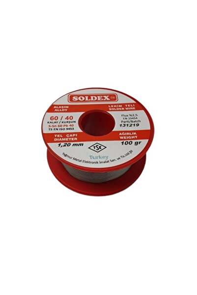 Soldex 100gr 1.2mm 60/40 Lehim Teli