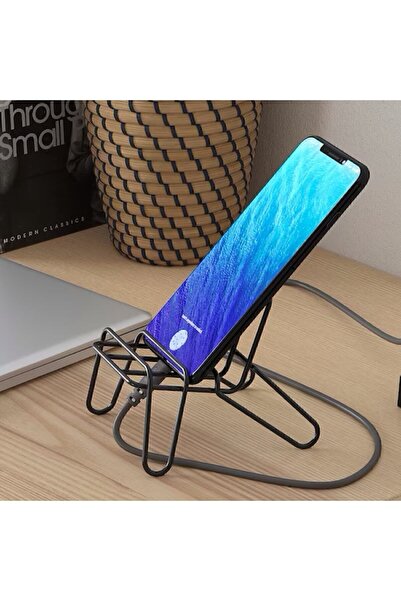 IKEA Krubbet Black Sofa Shaped Steel Phone Tablet Stand Holder