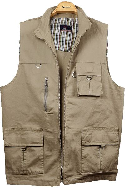 Lifeguard Plus Size Cotton Safari Vest