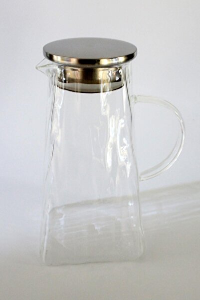 ALBETTO Borosilikat Cam Kare Sürahi 1500ml Cam Sürahi 2585