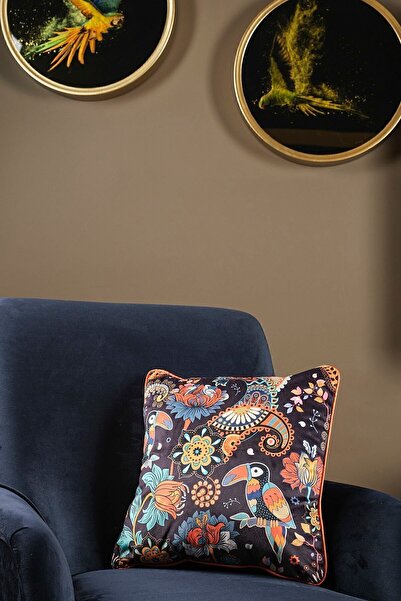 ÖZENEV Πολυτελής βελούδινη μαξιλαροθήκη ριχτάρι 43x43 εκ. Διακοσμητική μαλακή...