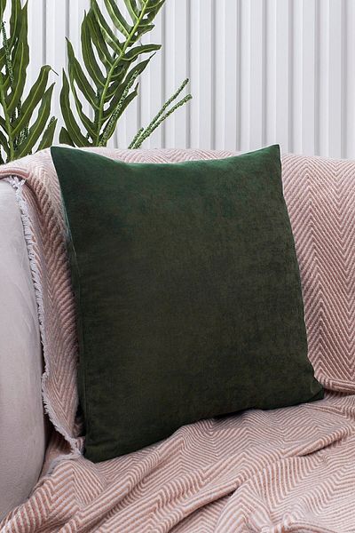 ÖZENEV Panoroma Plain Plain Decorative Pillow Case – Punchable Throw Pillow Case – Green