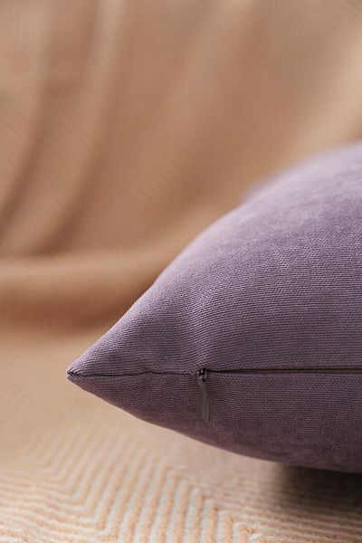ÖZENEV Lilac Throw Pillow Cover Decorative Plain Simple Panoroma-223 Punchable Punch