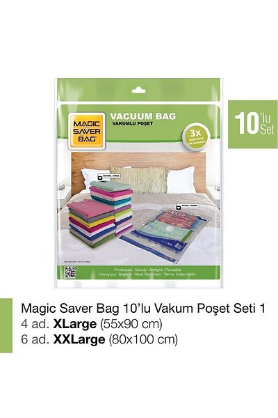 Magic Saver Bag 10 Vacuum Bag Set-1