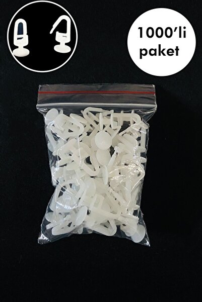 ÖZENEV 1000 Adet Kilitli Geçmeli Plastik Perde Düğmesi Ruleti 1000'li