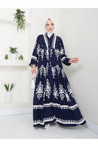 VOLT CLOTHİNG γυναικείο φόρεμα με έθνικ στάμπα