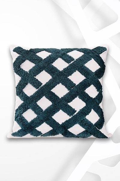 ÖZENEV Punch Design Bohemian Patterned Decorative Throw Pillow Cover 45x45 Cm Ethnic Authentic Poncho