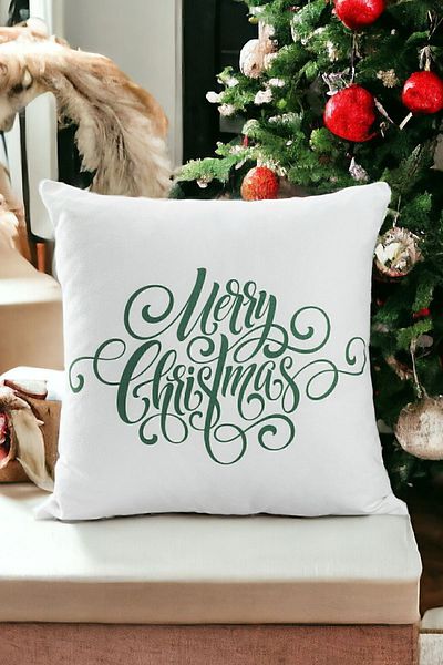 ÖZENEV 43X43 Christmas Season Case White / Green