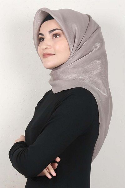 PİRAMİT 4009-9 Model Glitter Ash Scarf