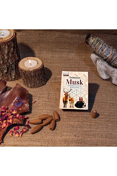 Darshan Incense Musk (misk) Geri Akış (back Flow) Tütsü 10 Adet
