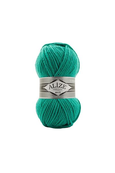 Alize Süperlana Maxi Χοντρό Πλεκτό Σχοινί 642 Emerald Green