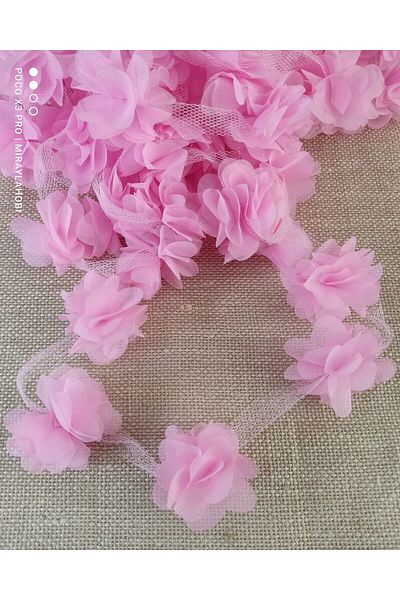 miraylahobi Laser Cut Chiffon Flower 1 μέτρο – Τούλι
