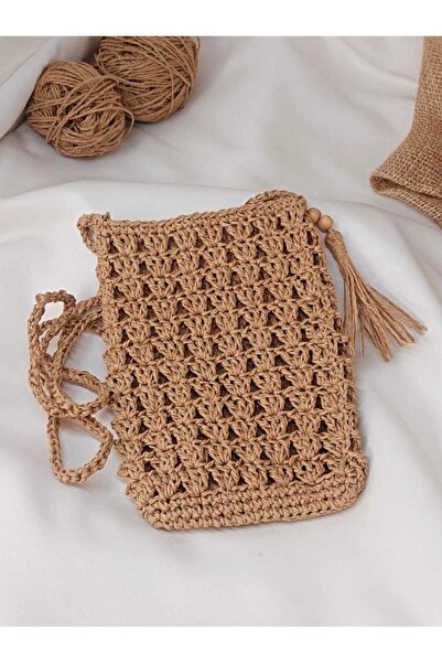 BAYSAN TİCARET El Örgüsü / Hasır Telefon Çantası / Kağıt İp Çanta