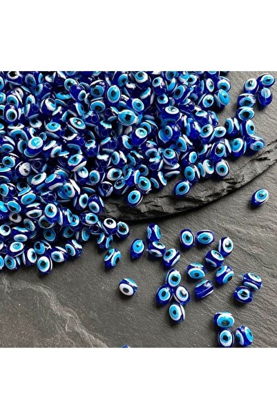 ella'nın çarşısı 100 Adet Danagöz Arpa Boy Hantal Plastik Nazar Boncuğu 8 mm ...