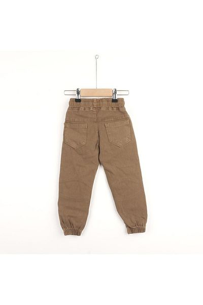 Bebelop Baby Boy Pants with Elastic Waist and Pocket Print