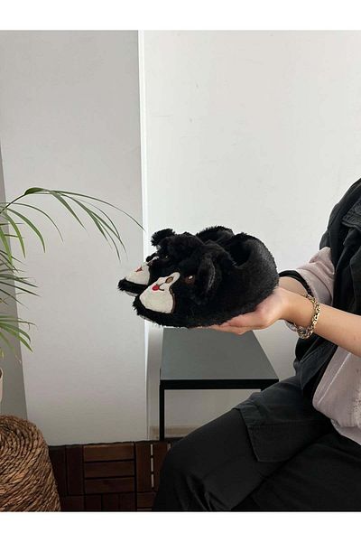 Behtah Kundura Papuci pentru fete și băieți cu model câine - pantofi de acasă pentru grădiniță Half Ballerina