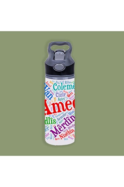ZERYA 650 ml Curd City Designed Water Bottle