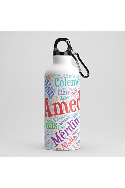 ZERYA 600 ml Water Bottle - with Curd City Names and Hook