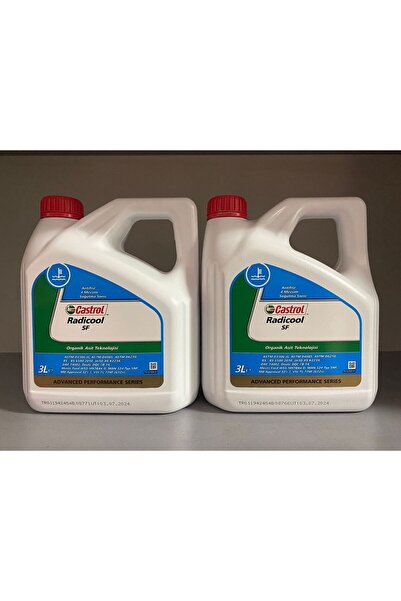 CASTROL 2024 TARİHLİ CASTROL Radicool Sf Kırmızı Antifriz 3 LİTRE - 2 ADET
