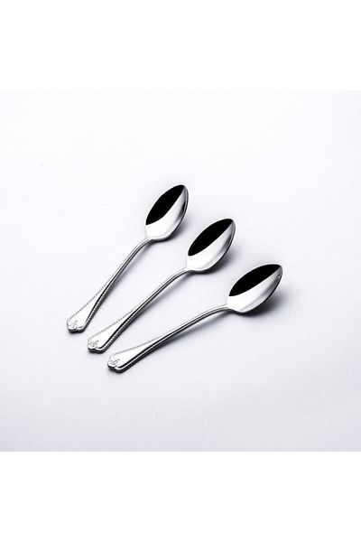 Nehir 12-Piece Fulya Sweet Spoon Set - Simple Design