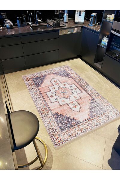 Rugs Modern Halı مجموعة ليلى سجادة ديكور حديثة منقوشة باللون الرمادي ذات مظهر...