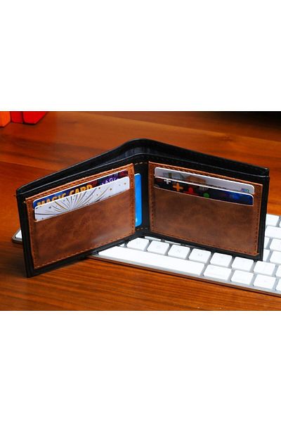 Deribond Men's Wallet - Crazy Leather, Classic Style