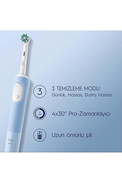 Oral-B ORAL B VITALITY PRO MAVİ ŞARJ EDİLEBİLİR DİŞ FIRÇASI