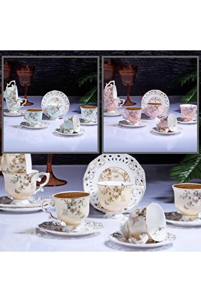 Kosova 4207 -ZJN-07 KOSOVA 6 LI FİNCAN TAKIMI (FLOWER)