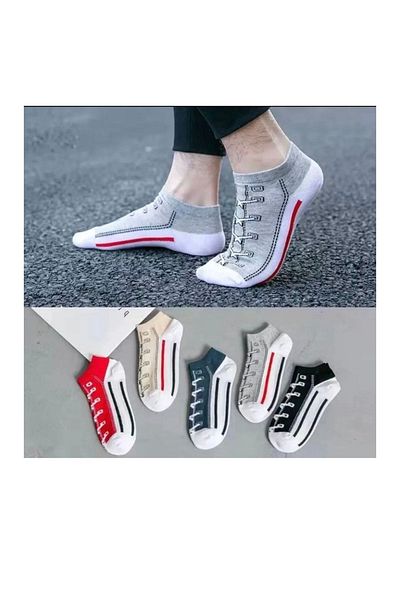 REYNBOO SOCKS 5 чифта унисекс ботуши с цветни шарки