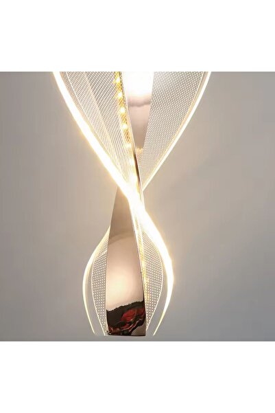 burenze Modern Tasarım Tekli Sarkıt Lucca Led Avize Gold Sarı 1 Adet