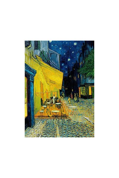 Blue Focus 1000 Piece Puzzle - Cafe Terrace Night (Cafe Terrace Night)