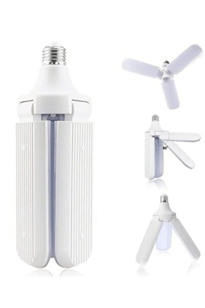 gold honey Pervane Ampül 45 W 3 Kollu Katlanır Pervane Led Ampül Tasarruflu Kanatlı Led Ampul