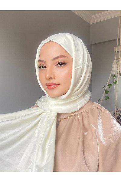 MİS İPEK شال جاكار حريري بنمط كروشيه
