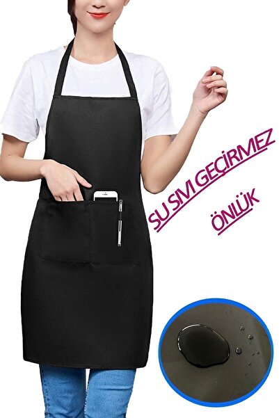 Genel Markalar Waterproof Bulaşıkçı Önlüğü Mutfak Restoran Garson Chef Askılı...