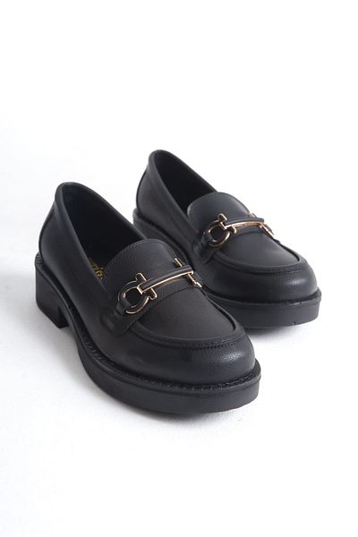 Buem Mocasnic Oxford confortabil cu 3 tipuri de catarame diferite - piele naturală, talpă intermediară