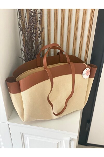 BAGLOVİS حقيبة كتف نسائية - حجم كبير مع جرو